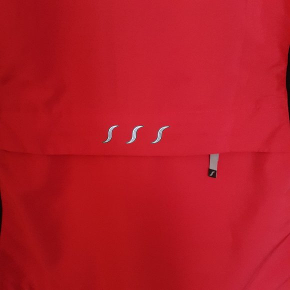 shebeest Full Zip Cycling Jacket Red Black Size L - Picture 6 of 11